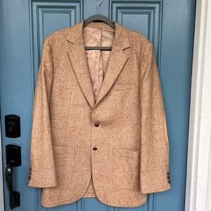 Tan Tweed Blazer from Mark IV Clothes 41 L